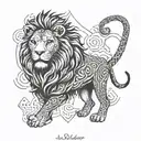 leo tattoo design idea