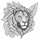 leo tattoo design idea