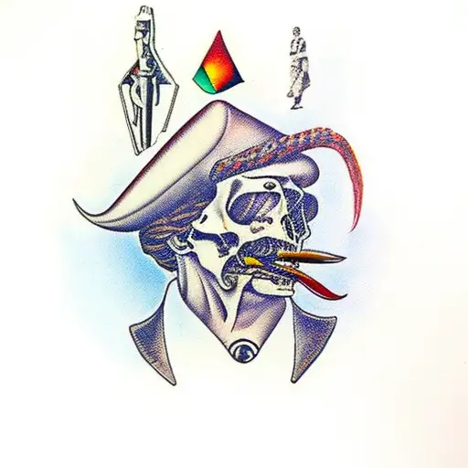 slavador dali tattoo design idea