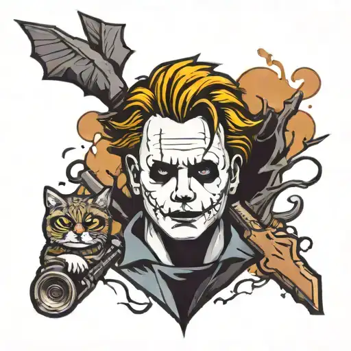 michael Myers cute aesthetic tattoo tattoo design idea