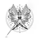 tinker bell tattoo design idea
