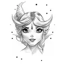 tinker bell tattoo design idea