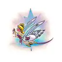 tinker bell tattoo design idea