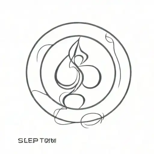 sleep token band logo tattoo design idea