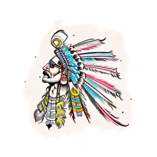 Indian map tattoo design idea