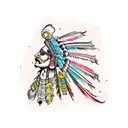 Indian map tattoo design idea