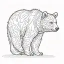 bear cub tattoo design idea