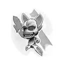 Create a tattoo that merges the worlds of gaming, Fnaf, and ICP in a unique way tattoo design idea