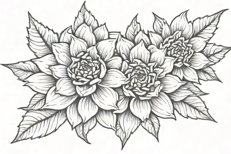 crysanthemum "know your worth" tattoo design idea