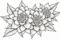 crysanthemum "know your worth" tattoo design idea