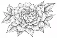 crysanthemum "know your worth" tattoo design idea