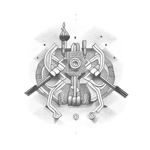 underground gym tattoo design idea