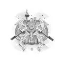 underground gym tattoo design idea