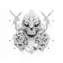 underground gym tattoo design idea