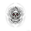 Catrina mexicana  tattoo design idea