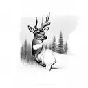 Deer Hunting with Bryson  tattoo design idea