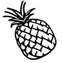 Pineapple tattoo design idea