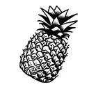 Pineapple tattoo design idea