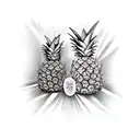 Pineapple tattoo design idea