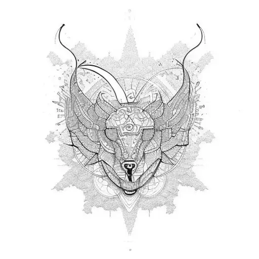 Dualité spiritualité science  tattoo design idea