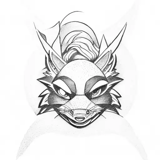 sly cooper tattoo design idea