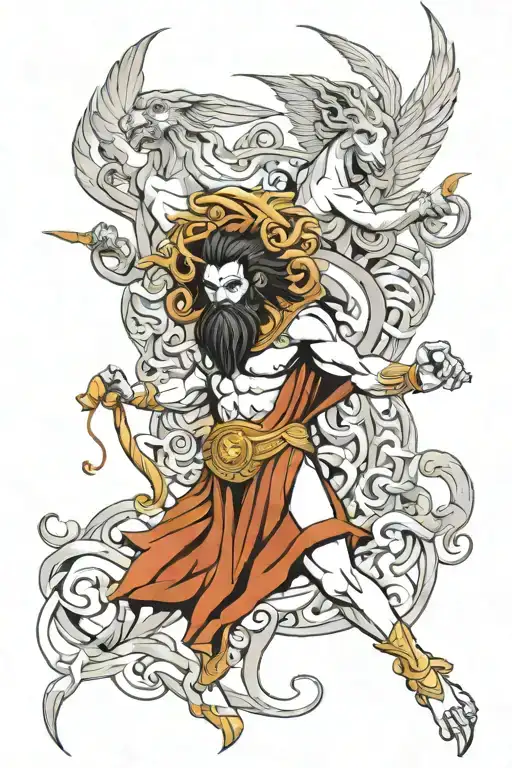 greek mythology creatures tattoo design idea