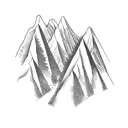 cordillera dos andes tattoo design idea