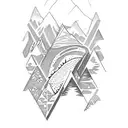 cordillera dos andes tattoo design idea