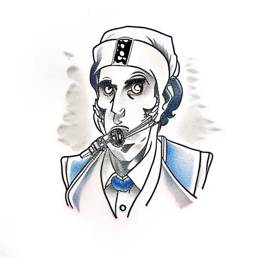 doctor who, anime one peice , clarinet, Chicano, surgeon  tattoo design idea