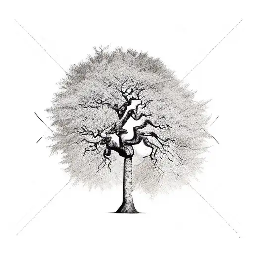 tree with africa roots and jamaica canopy tattoo design idea