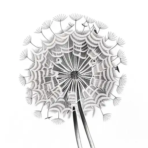 Dandelion tattoo design idea
