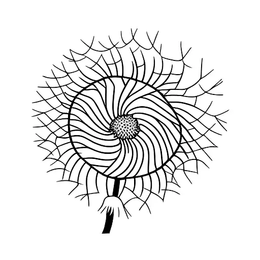 Dandelion tattoo design idea