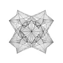 connected pentagons  tattoo design idea