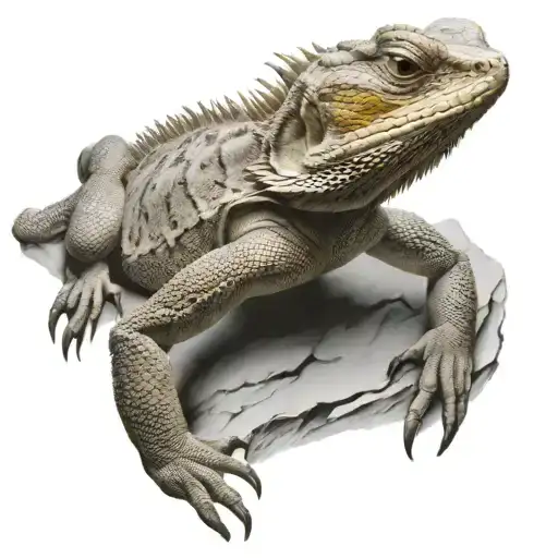 bearded dragon tattoo design idea