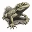 bearded dragon tattoo design idea