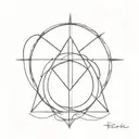 trinacria Kompass  tattoo design idea