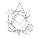 trinacria Kompass  tattoo design idea