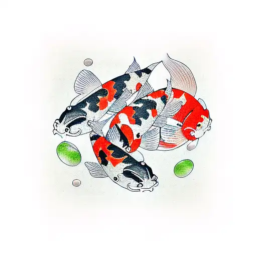 Koi Fish tattoo design idea