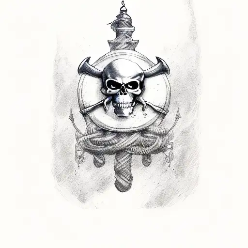 Pirate sleeve tattoo design idea