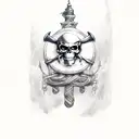 Pirate sleeve tattoo design idea