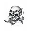 Pirate sleeve tattoo design idea