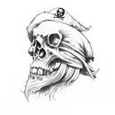 Pirate sleeve tattoo design idea