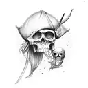 Pirate sleeve tattoo design idea