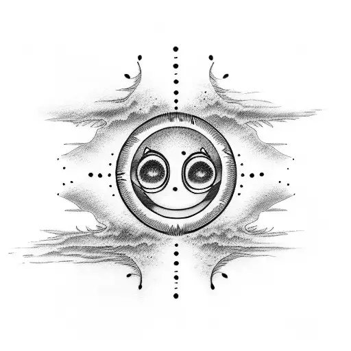 Nirvana smiley tattoo design idea