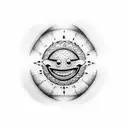 Nirvana smiley tattoo design idea