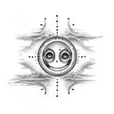 Nirvana smiley tattoo design idea