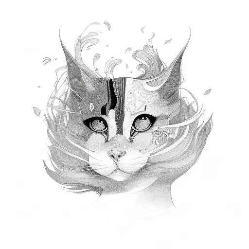 girl with anxiety, depression and bpd tattoo design idea