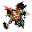 superman fortess of solitude space  tattoo design idea