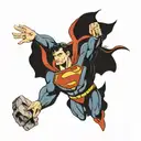 superman fortess of solitude space  tattoo design idea