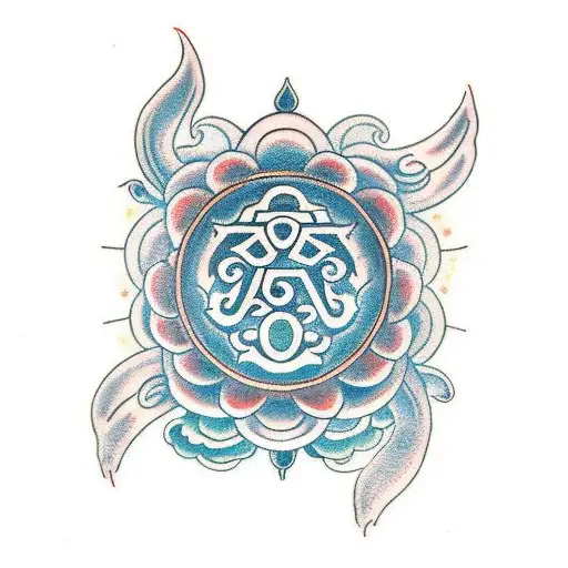 om mani padme hum tattoo design idea